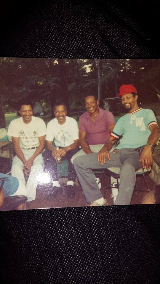Vintage photo of Bennett men seated outdoors
